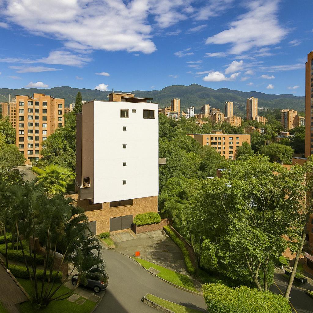 Loft Moderno En El Poblado Con Vista Y Parqueadero Mio Lofts Apartment Medellin Bagian luar foto